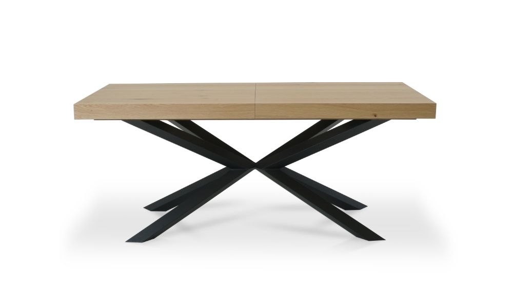 Stół Linatte 180 x 90 cm rozkładany dąb nat dziki