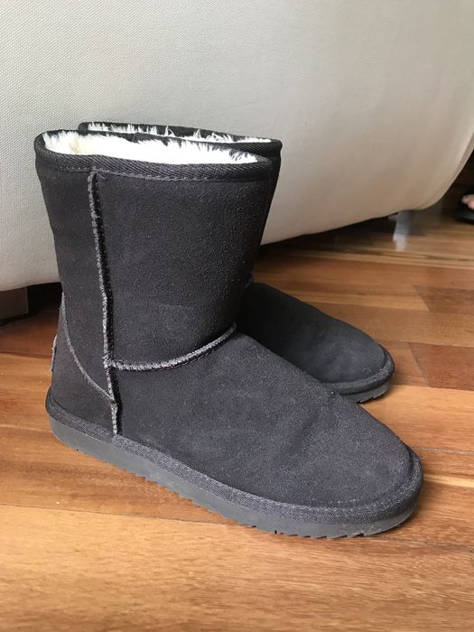 Esprit 37 czekoladowe brązowe zamszowe buty walonki emu śniegowce ugg