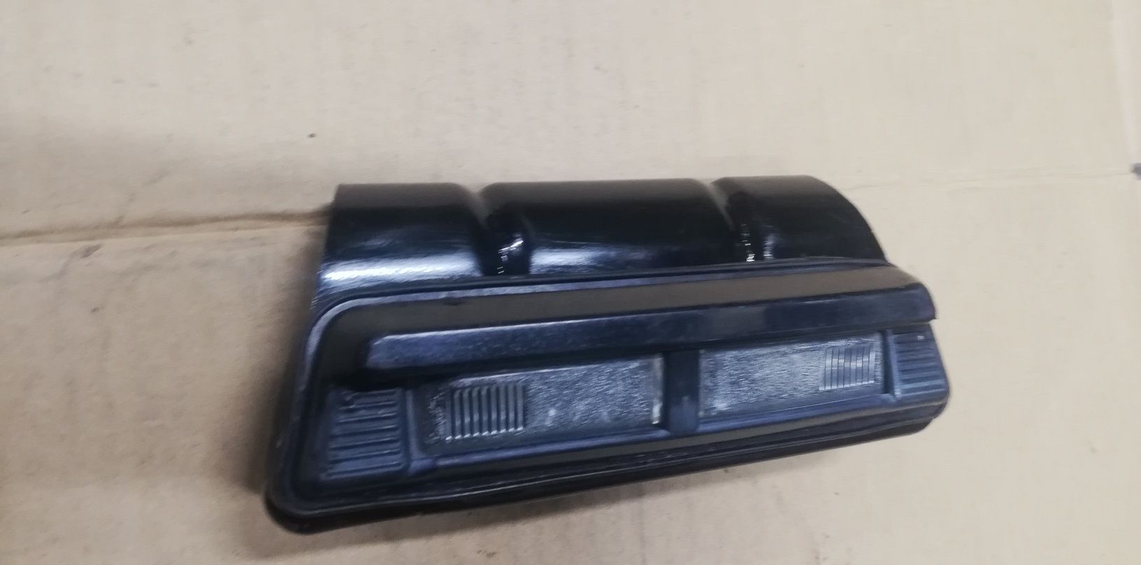 Fiat 126p lampa tablicy rejestracyjnej + stelaż do zderzaka chrom