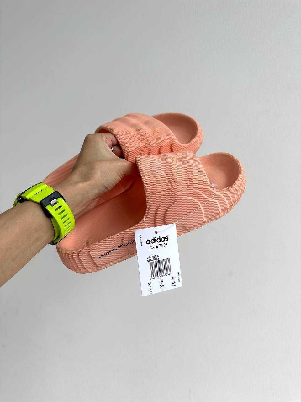 Тапочки Adidas Adilette Slides Peach / тапочки Адідас Аділет оранжеві