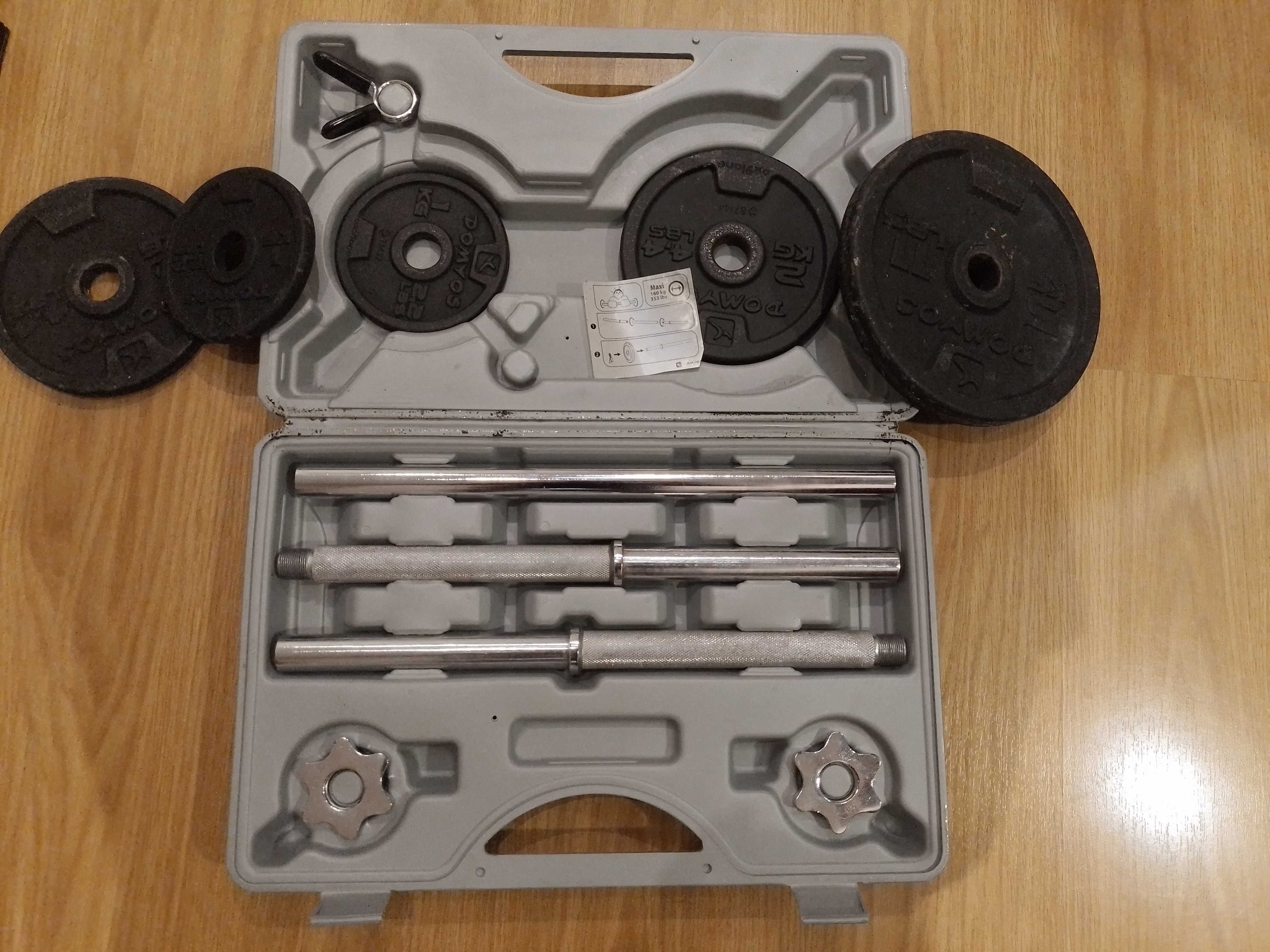 Conjunto Discos e Barras Musculação