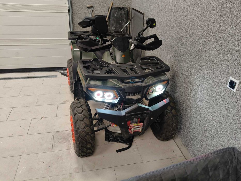 Quad DUŻY ASIX RANGER 250CM3 wyciągarka pług do odśnieżania