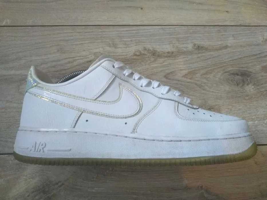 Nike Air Force 1 PRM AF1 White White Blue Tint size 43 RARE Unikat