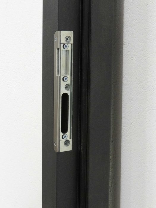 Drzwi zewnętrzne + okucia Liberto 13B 90 P antracyt 1.2W/m²K