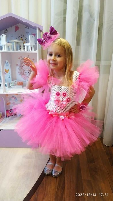 Новорічний костюм, сукня цукерка, конфетка, лялька,кукла,бусінка