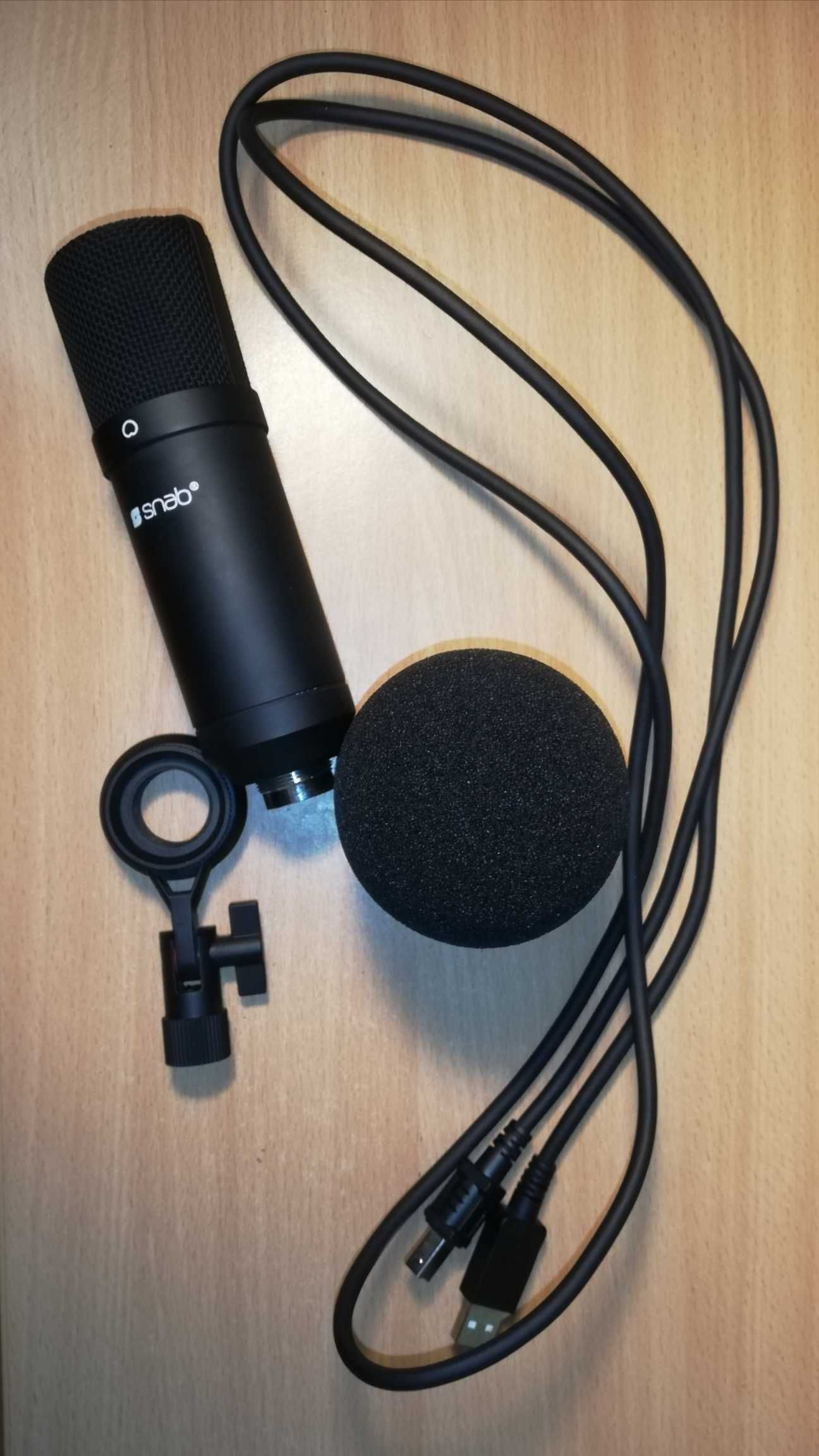 Mikrofon Snab HF-50 (SNB026) + Statyw mikrofonowy Mozos SB36 (ZESTAW)