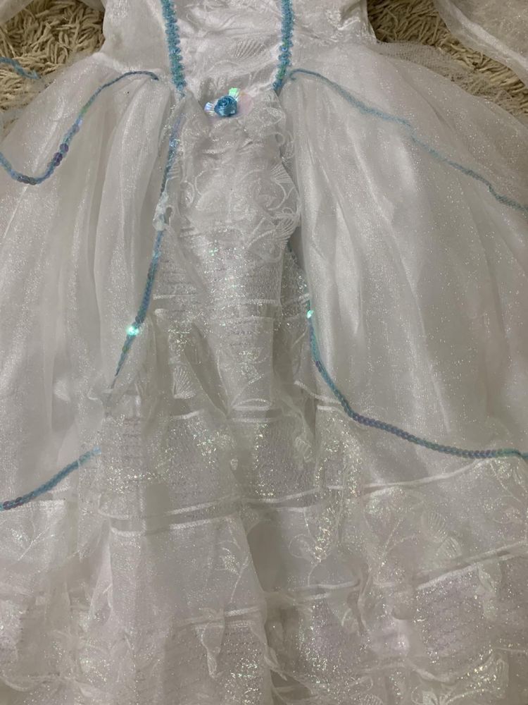 Платье свадебное русалочки  Ариэль, Жасмин восточная красавица на5-6л