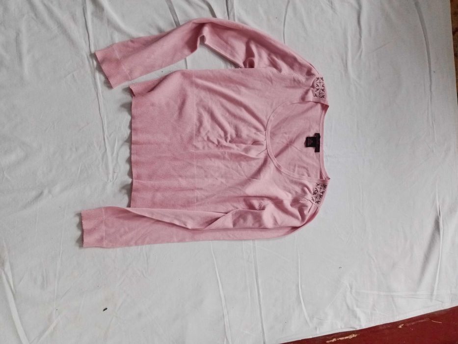 2 свитерка (желтый розовый), Костюм -двойка новый, цвет морской волны