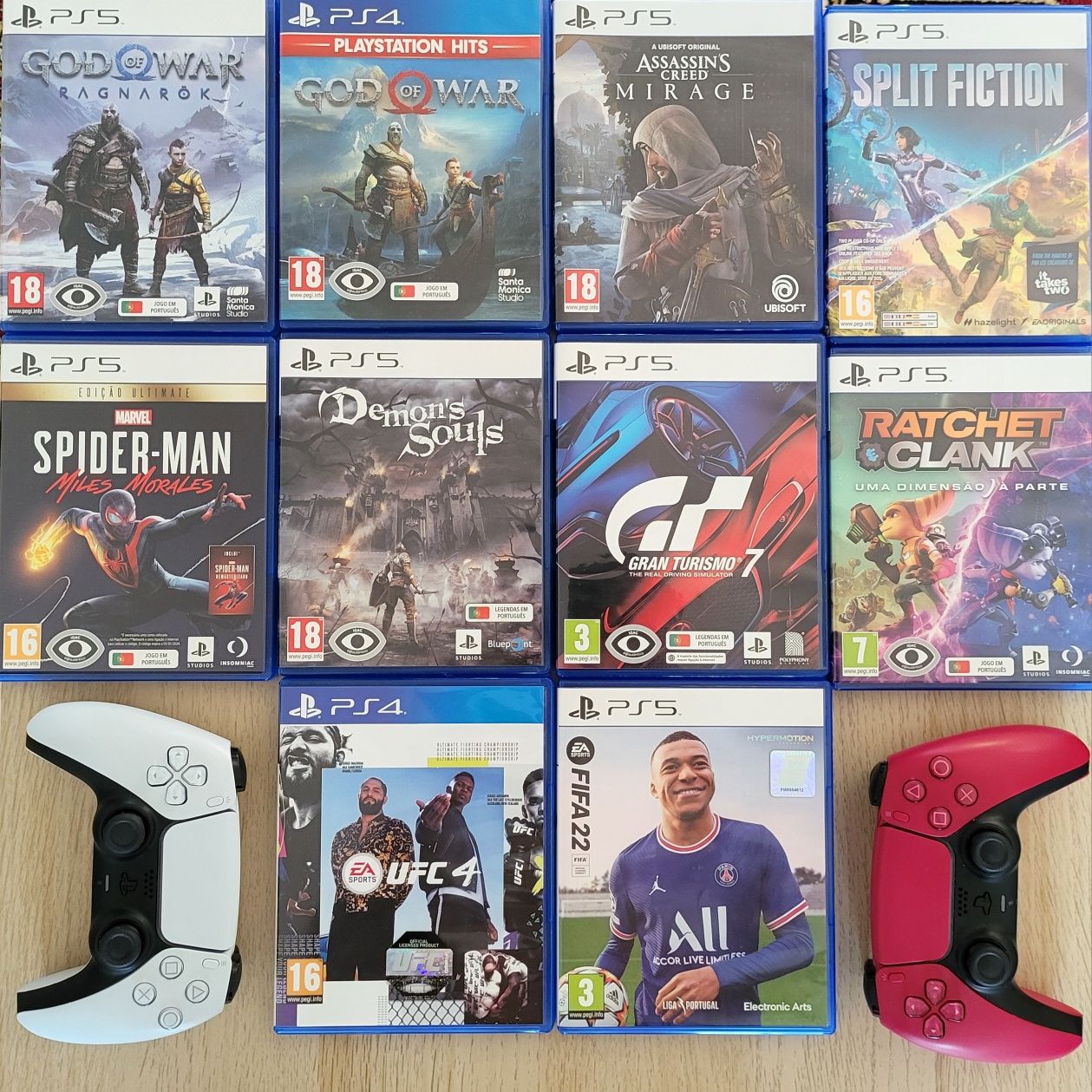 PS5 com leitor de disco  + jogos