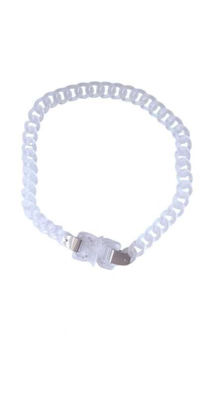 1017 ALYX 9SM chain naszyjnik przezroczysty aktylowy opium swag y2k