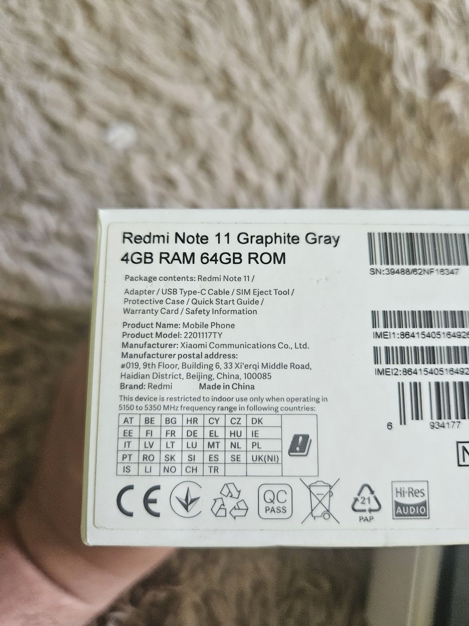Redmi note 11 потертості на задній кришці так все добре 4/64
