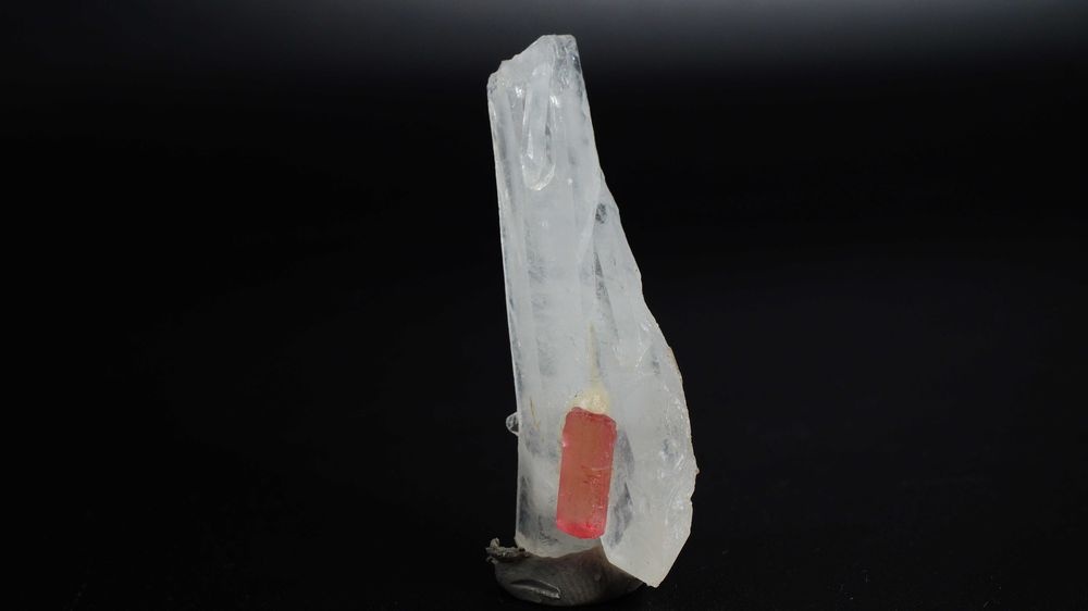 Turmalin Różowy Rubelit na Kwarcu | 9 gr | Minerał Kryształ Kamień