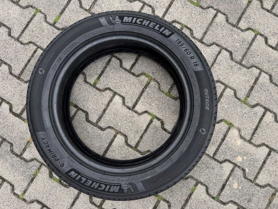 4x Nowe opony letnie 195/60r18 96H XL MICHELIN e-Primacy (2025r)