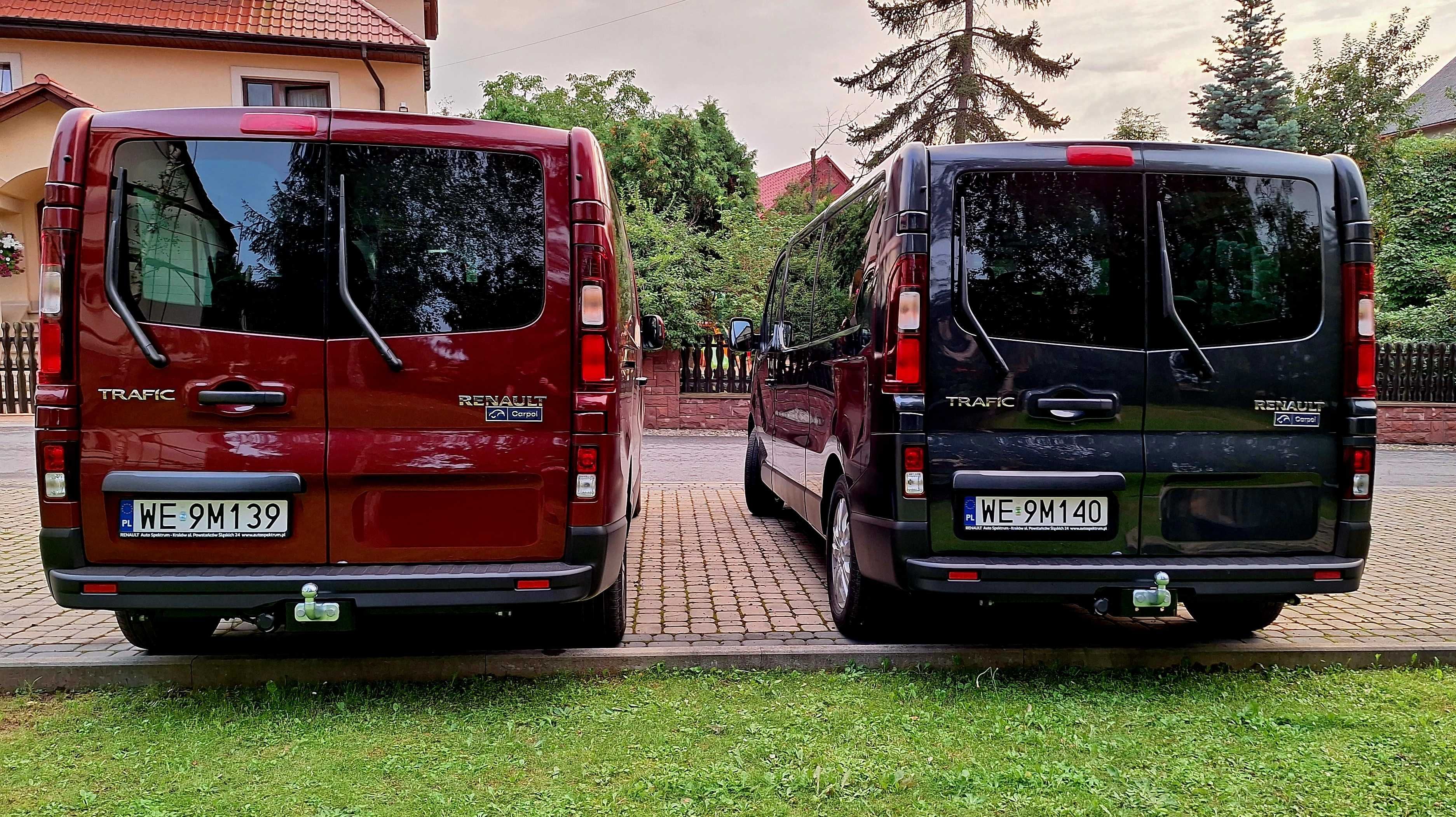 Wynajem busów 9 osobowych NOWY Renault Trafic LONG 2023r HAK