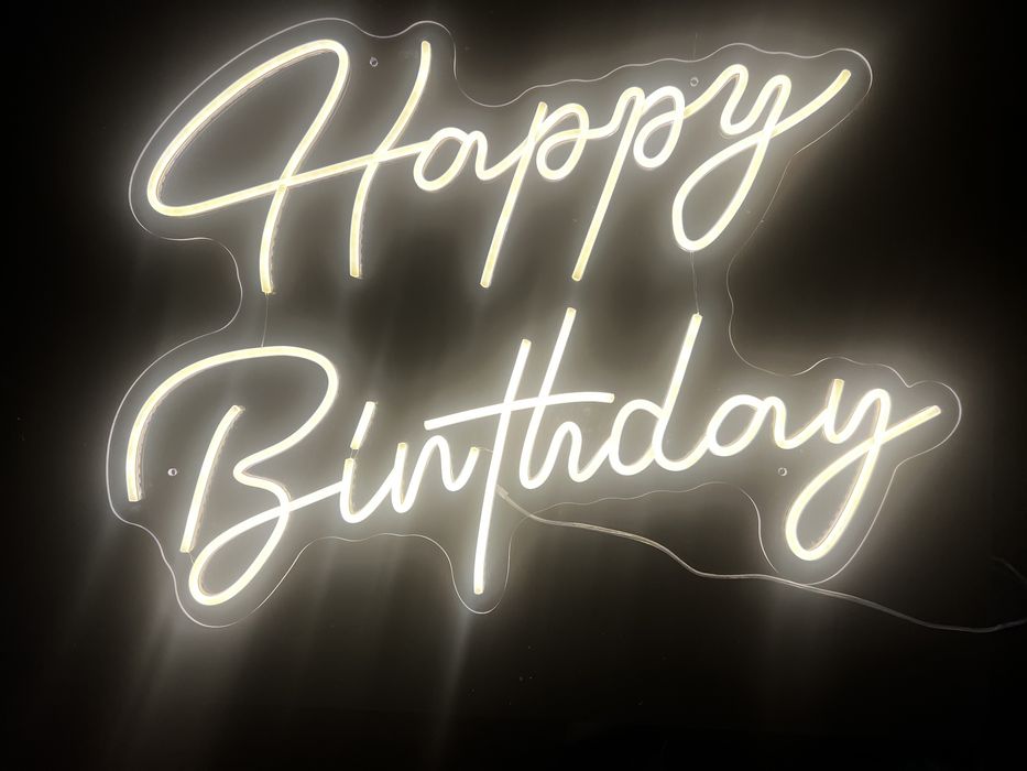Napis LED Happy Birthday wynajem