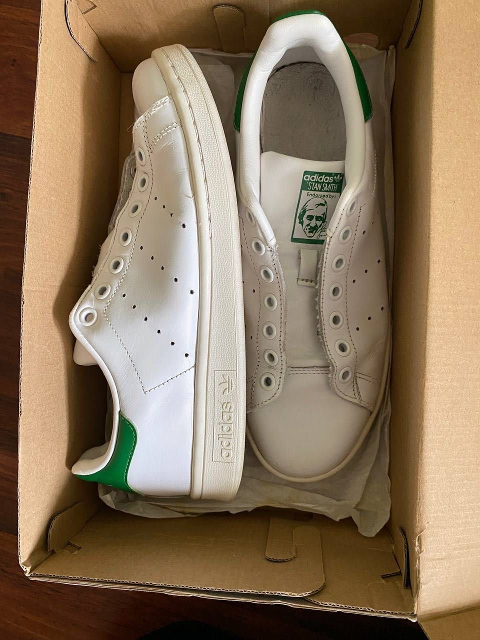 adidas stan smith кроссовки (без шнурков)