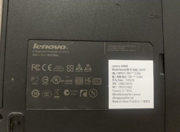 Ноутбук lenovo g560е