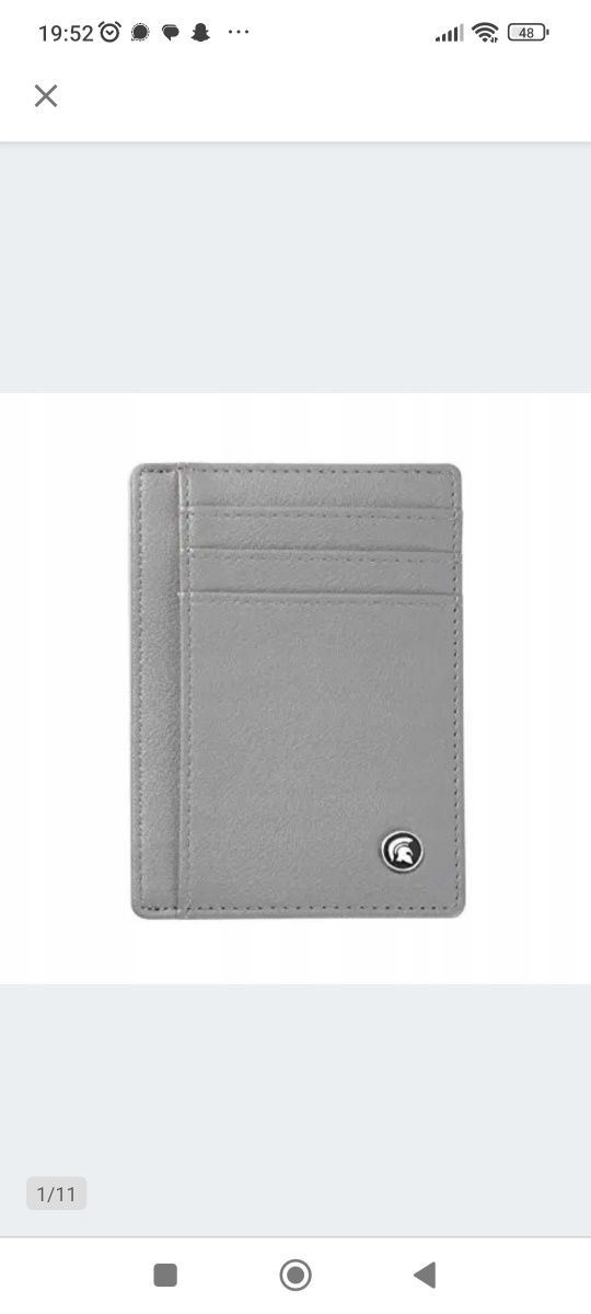 POWR męski portfel, cienki portfel z blokadą RFID