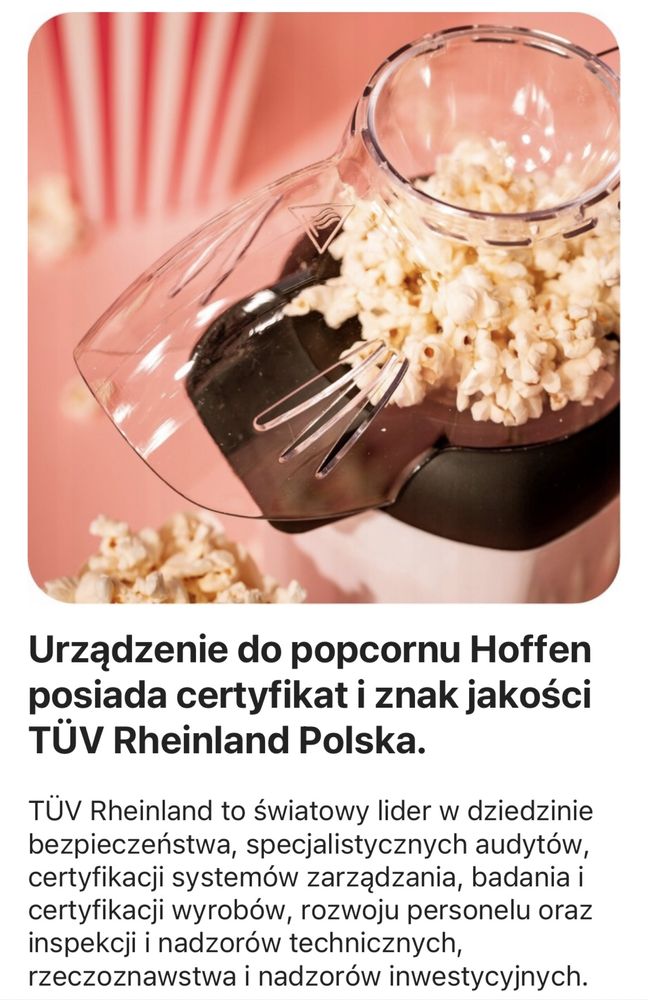 Maszynka do robienia popcornu HOFFEN