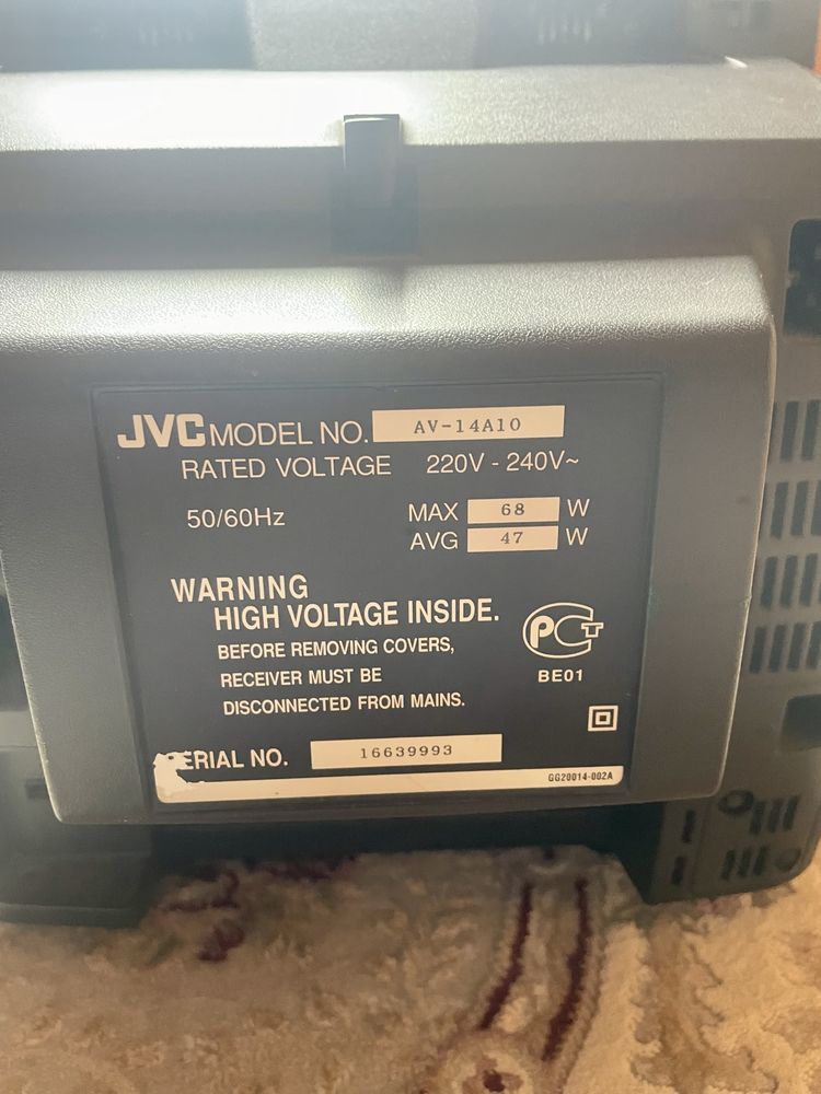 Телевізор JVC AV 14A10, 14 дюймів