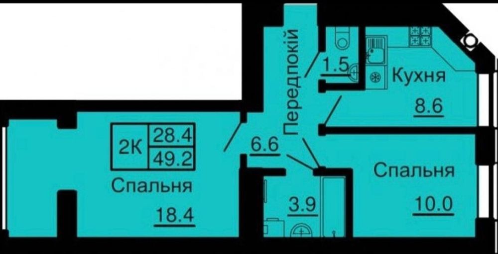 Продажа 2х.кім.квартири,вул. Миру 5, ЖК Софія нова,