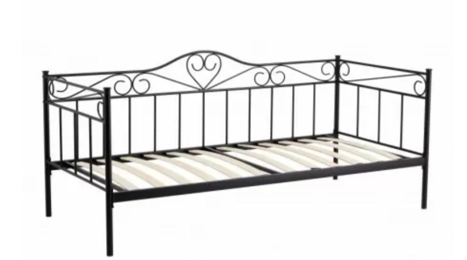 Łóżko metalowe  czarne