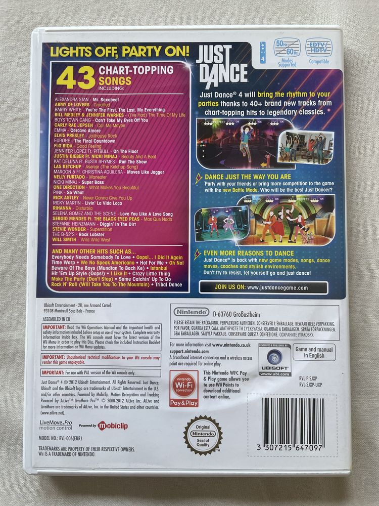 Just Dance 4 para a Wii