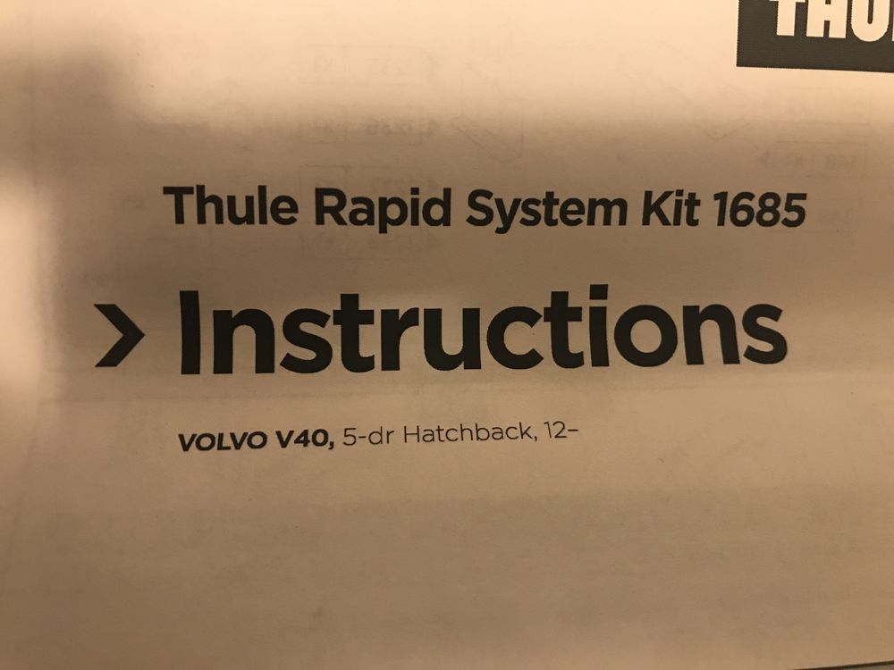 THULE - 754 + kit 1685 - Volvo V40