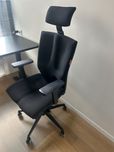 Ergonomiczny fotel do komputera Kulik System. Czarny