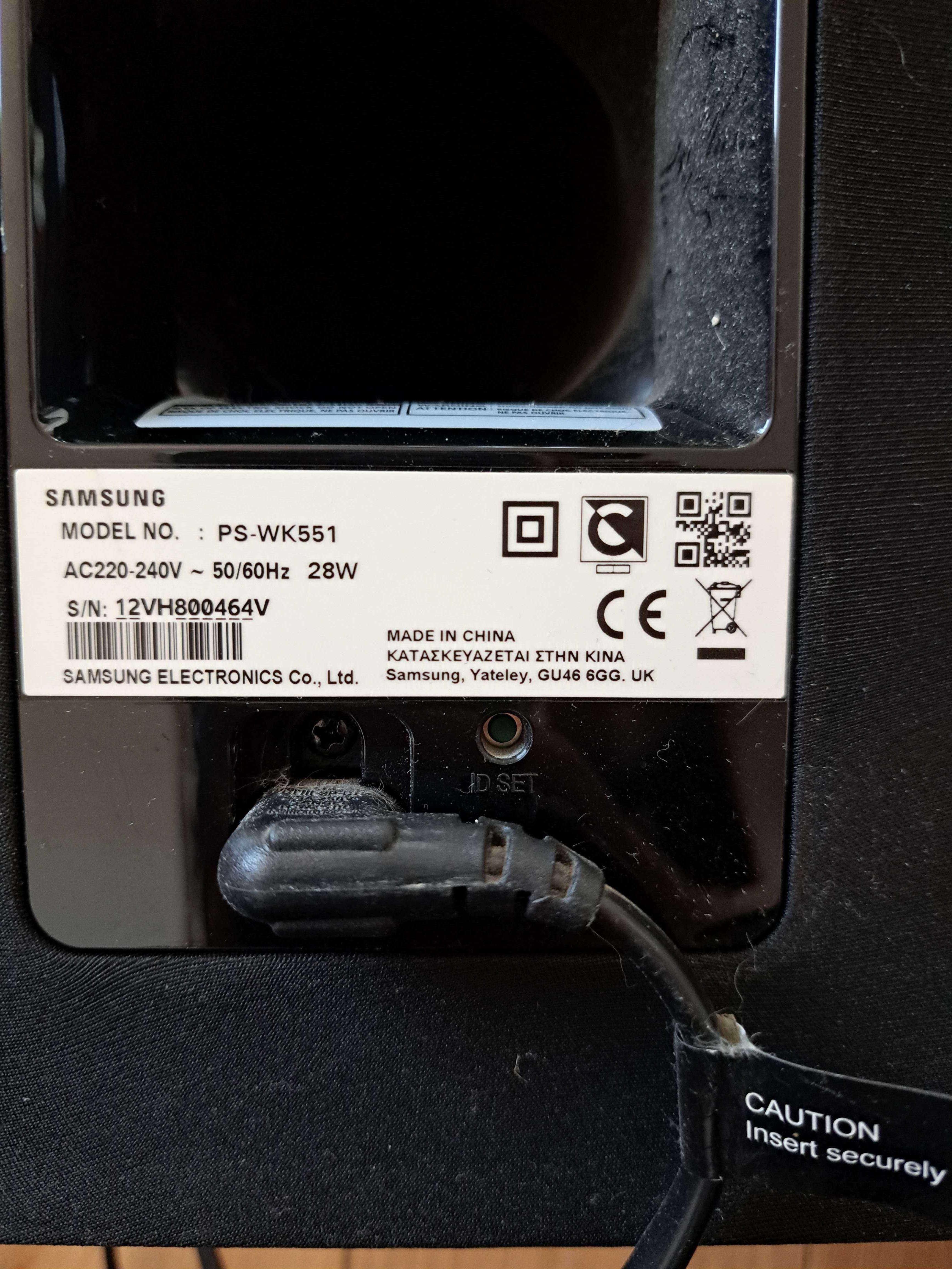Samsung Soundbar+subwoofer HW-K551 srebrny (bez pilota)