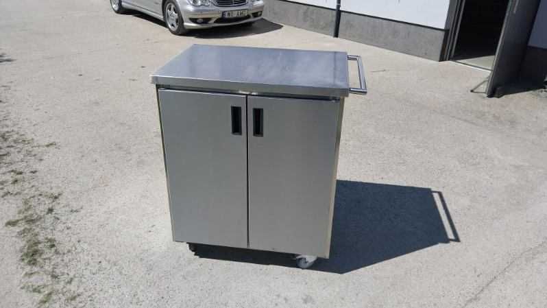 Wózek gastronomiczny, transportowy 20 x GN  ze stali z blatem