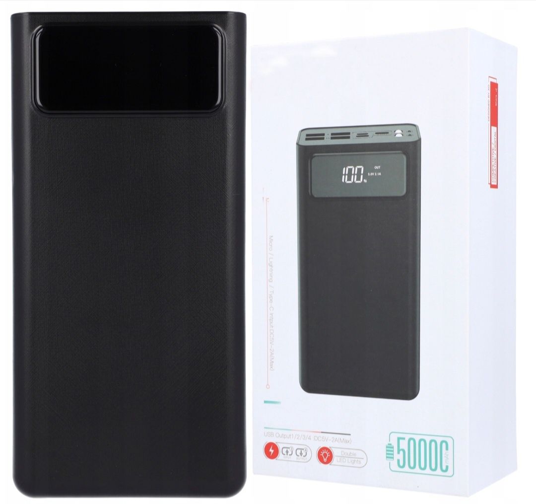 Павербанк •Powerbank Electron 50000 mAh чорний