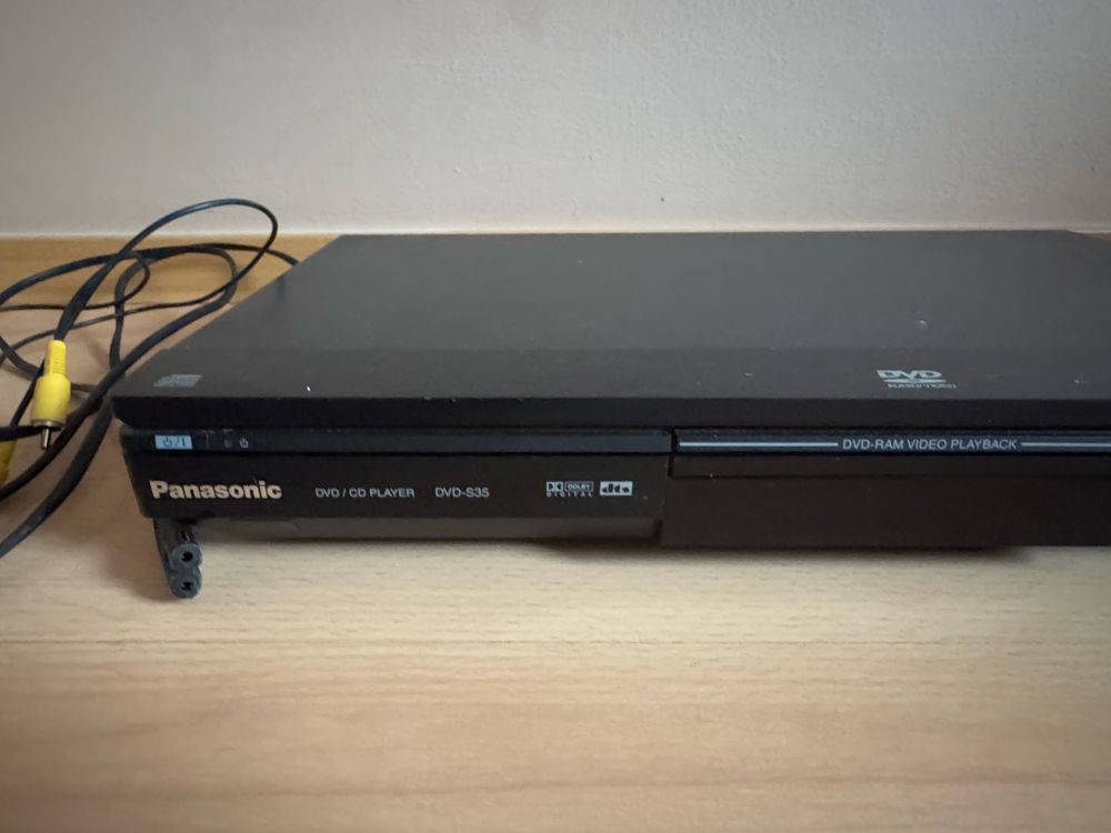 dvd cd player panasonic czarny odtwarzacz