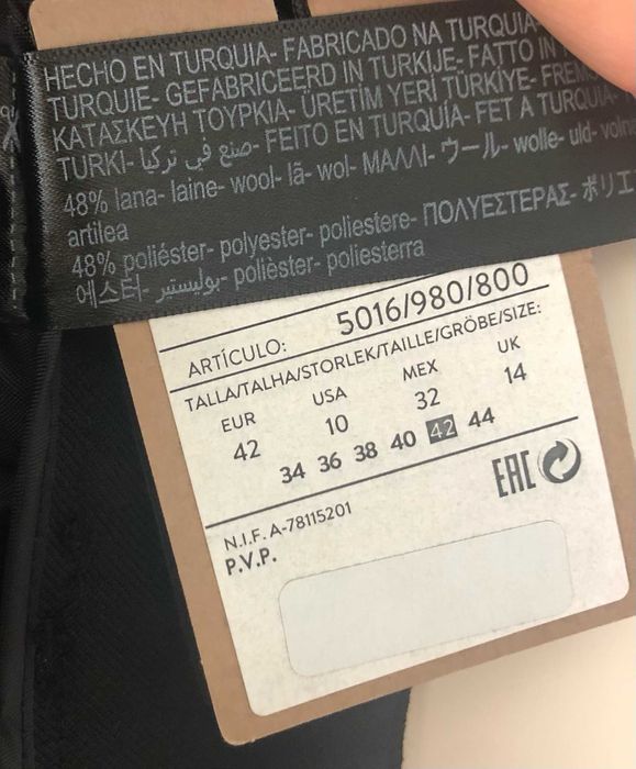 Spodnie Massimo Dutti, czarne roz. 44, nowe