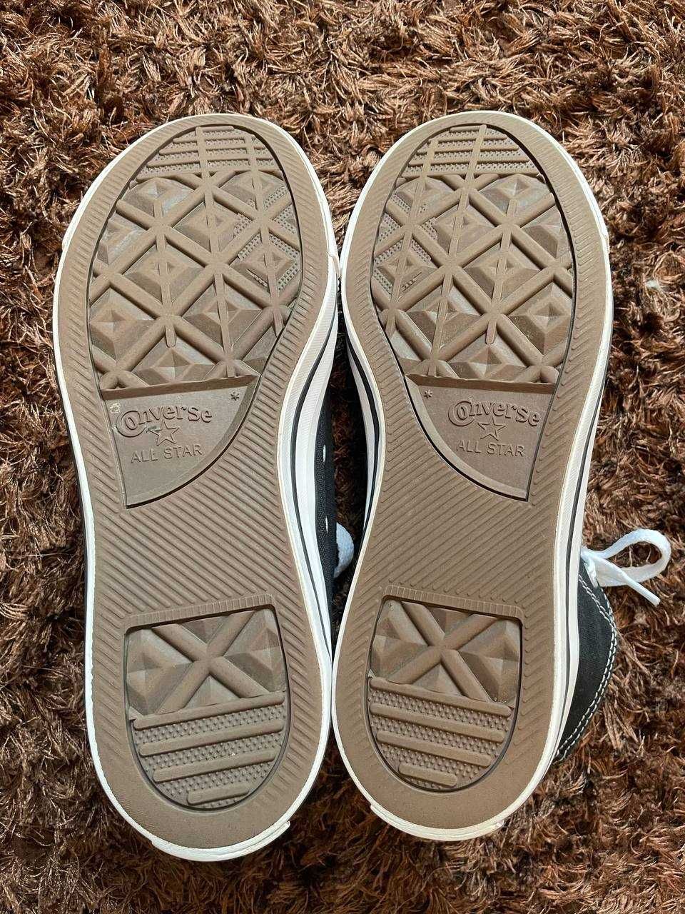 Converse Конверс кеди 25,5см 40 чорні високі оригінал