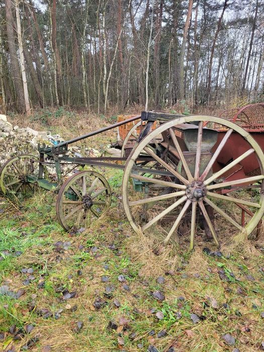 Siewnik konny zabytkowy sprawny oryginalny KUTNO drewniane koła