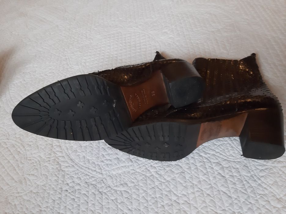 Botki Alfredo Giantin – naturalna skóra wężowa made in italy 37/38