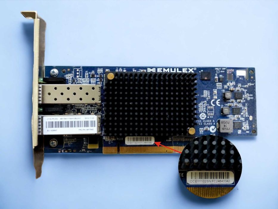 Mepeжeвa кapтa Emulex OCE11102 SFP+10G Ethernet