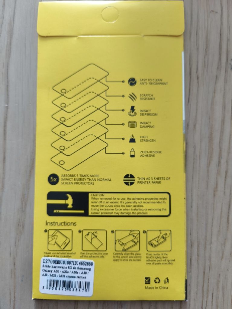 Szkło hartowane 2szt. do Samsunga