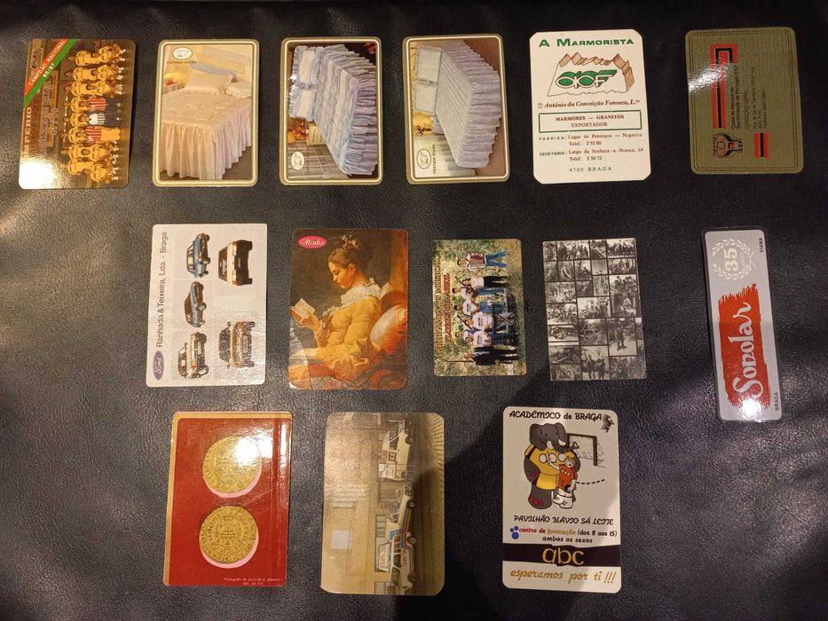 Lote de 37 calendários de bolso