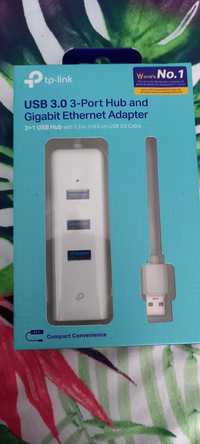 Karta sieciowa Ethernet z 3-portowym Hubem USB Tp-link