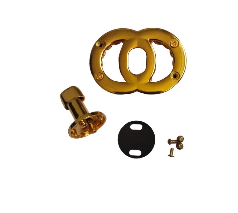 Замок на сумку пряжка Chanel Шанель 54х36мм.