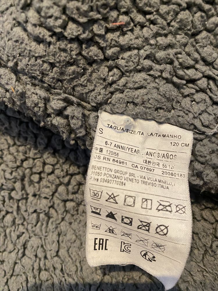 casaco benetton 6 anos