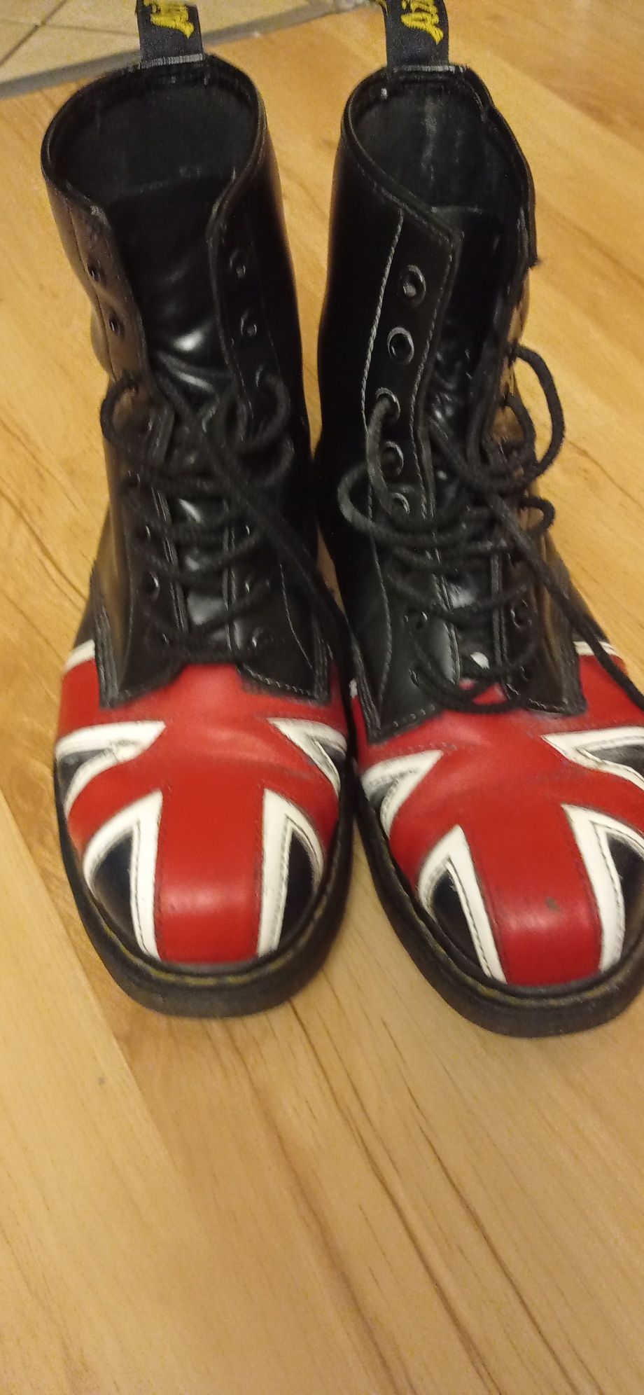 Martensy UNION JACK Black buty rozmiar 45