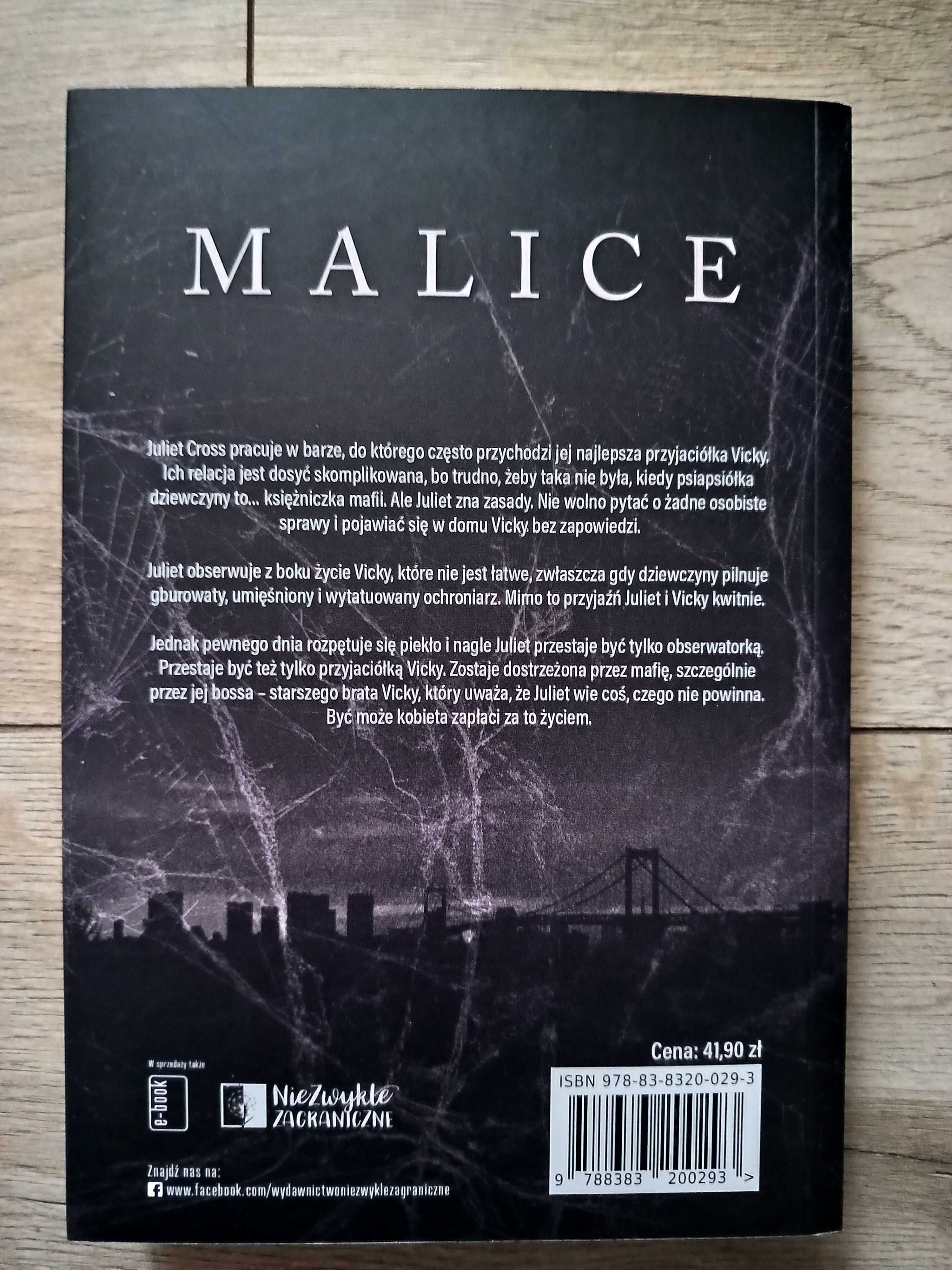 MALICE- Coralee June- Książka Romans Mafia Erotyk