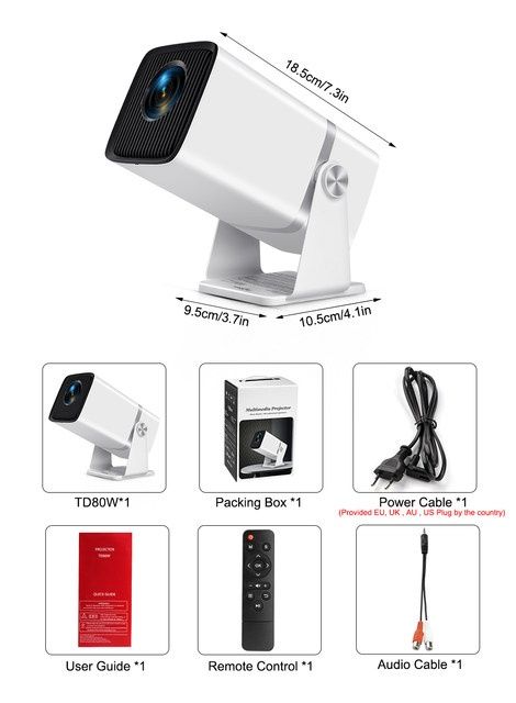 Projetor Android Thundeal TD80W