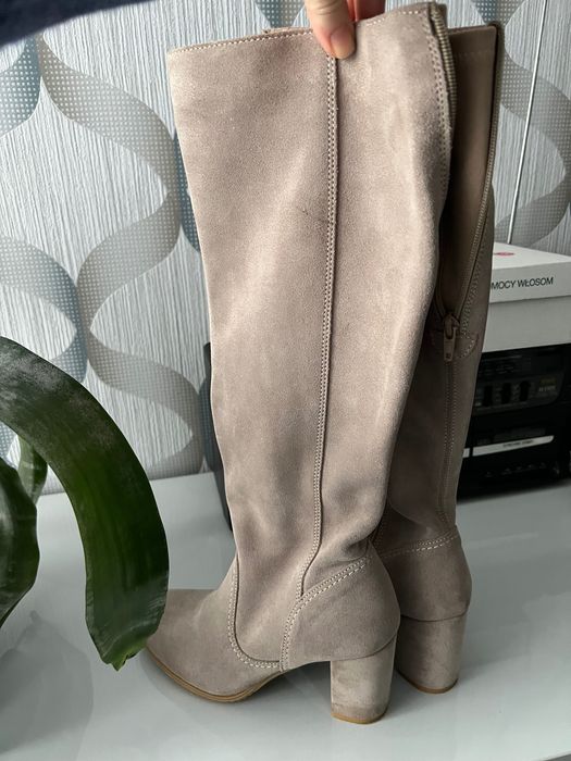 Kozaki damskie skórzane r. 38