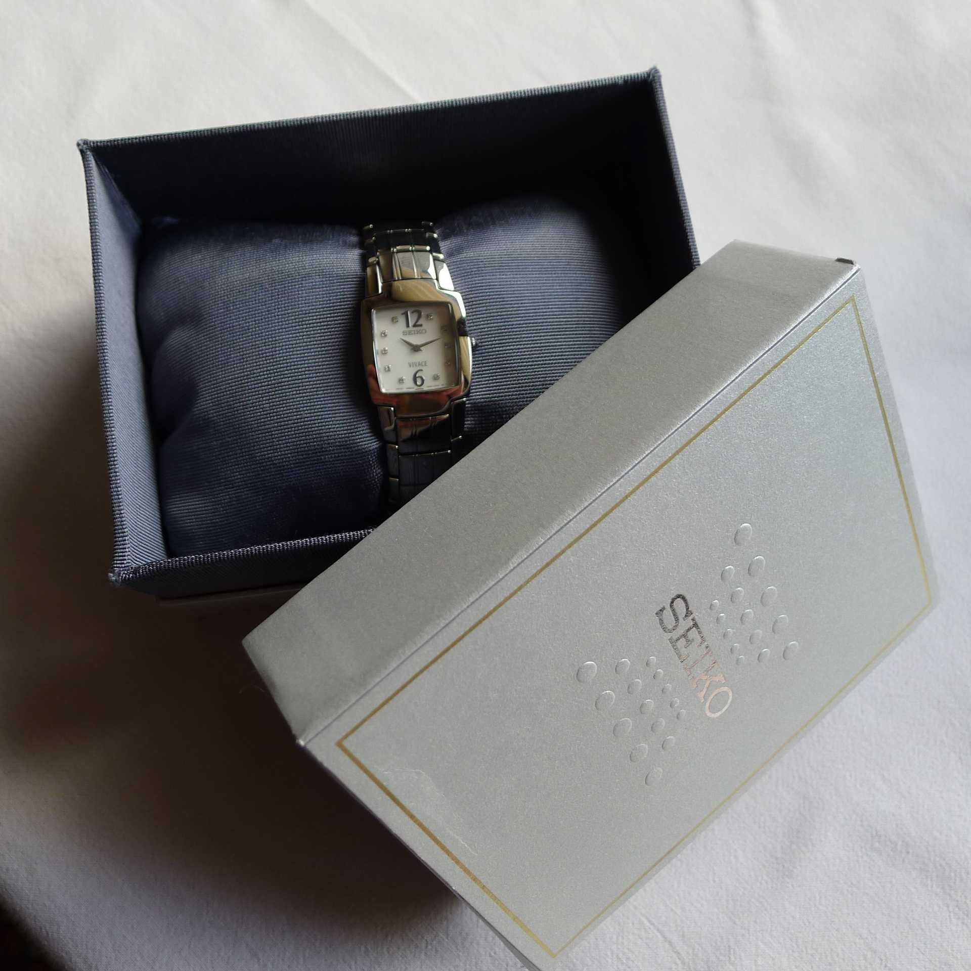 zegarek Seiko Vivace Diamond MOP Dial idealny stan klasyk