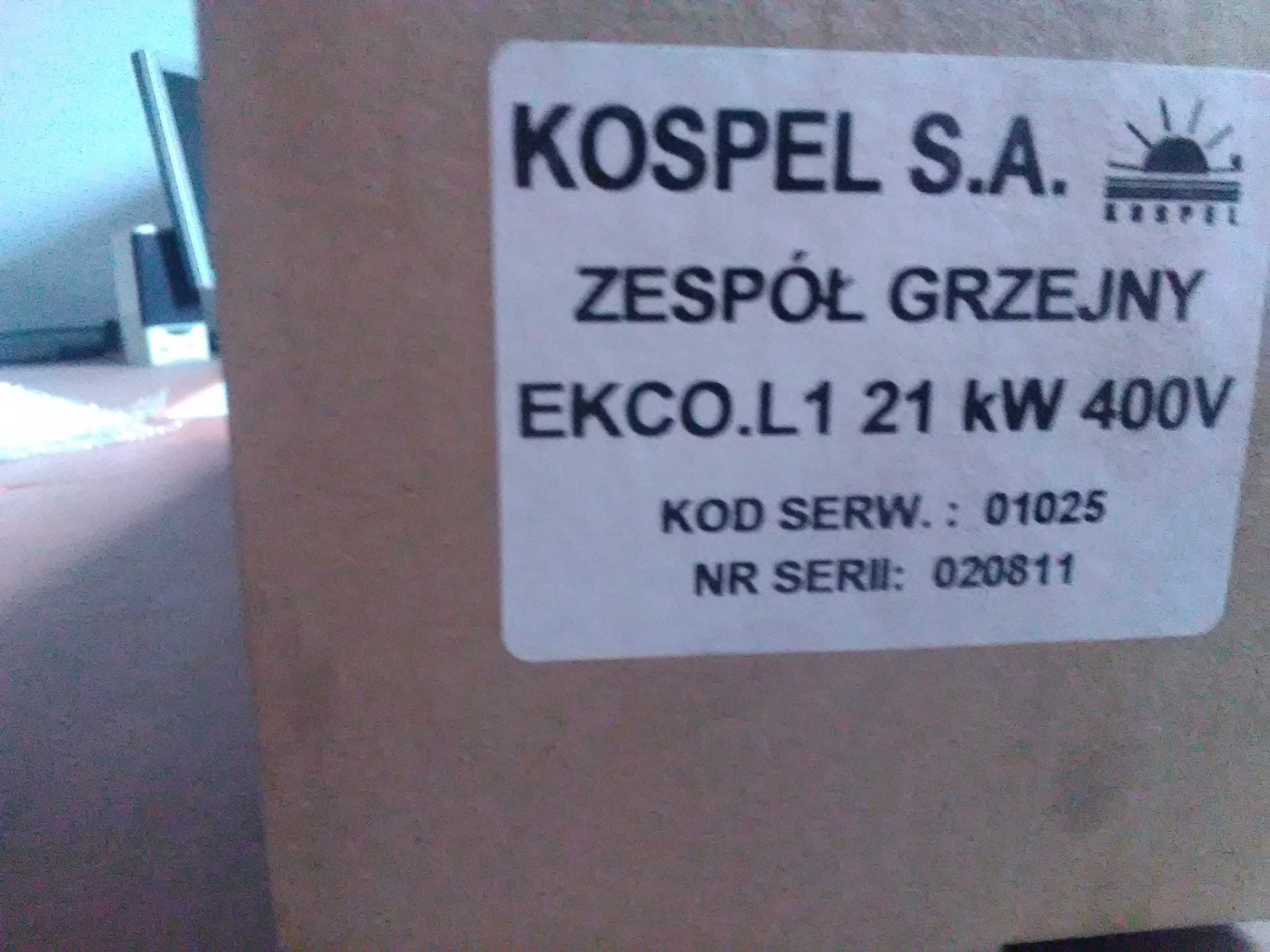 Zespół grzejny KOSPEL EKCO.L1 21 kW/400V