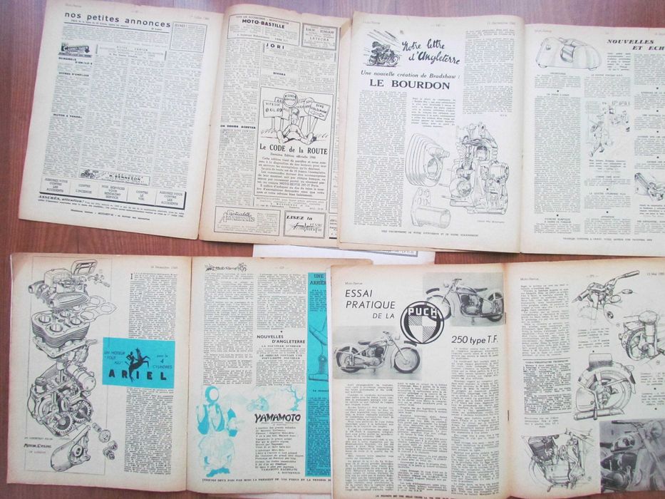 Revistas MOTO REVUE (motociclismo) Anos 40/50